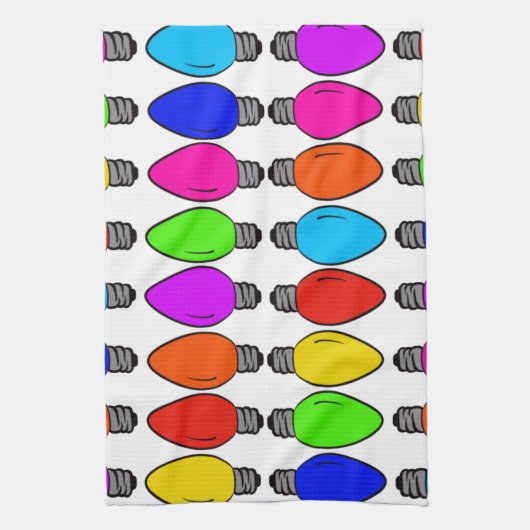 kerstlampglas theedoek (Verticaal)