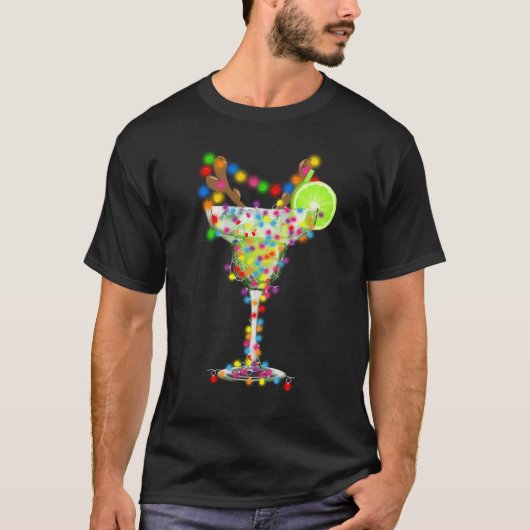kerstlampglas van Margarita Drink Lover T-shirt (Voorkant)