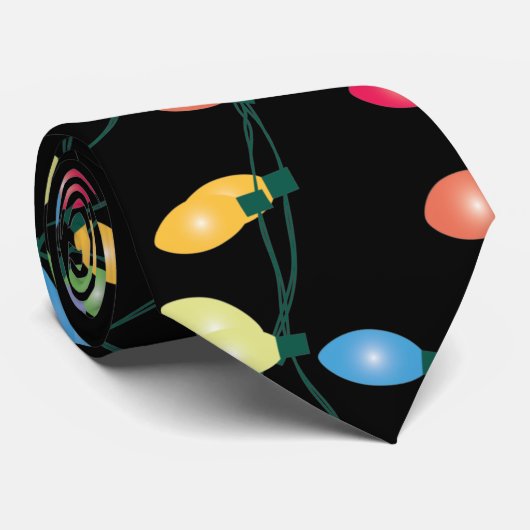 kerstlamphoek stropdas (Opgerold)