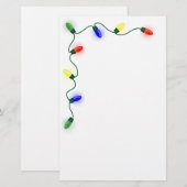 kerstlamphuis briefpapier (Voorkant / Achterkant)