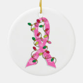 Kerstlampje borstkanker keramisch ornament (Achterkant)