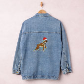 kerstlampje Boxer Hondenliefhebber Funny Gift Denim Jacket (Hangar)