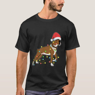 kerstlampje Boxer Hondenliefhebber Funny Gift T-shirt