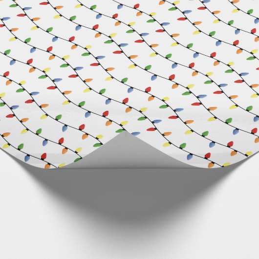 kerstlampje cadeaupapier (Hoek)