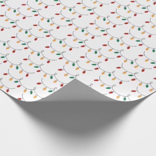 kerstlampje cadeaupapier (Hoek)