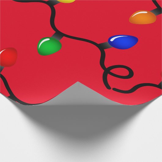 kerstlampje cadeaupapier (Hoek)