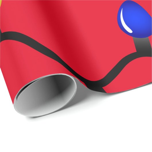 kerstlampje cadeaupapier (Rol Hoek)