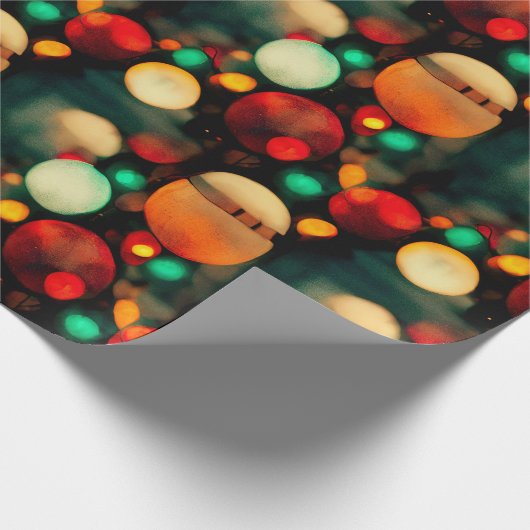 kerstlampje cadeaupapier (Hoek)