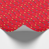 kerstlampje cadeaupapier (Hoek)