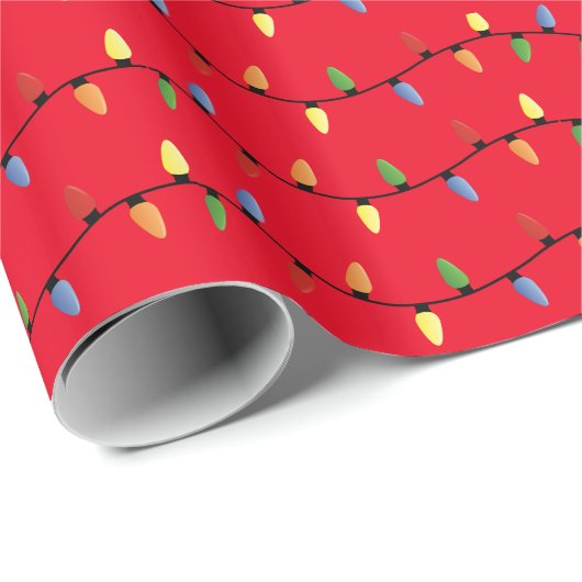 kerstlampje cadeaupapier (Rol Hoek)