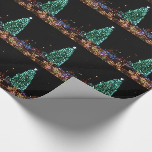 kerstlampje cadeaupapier (Hoek)