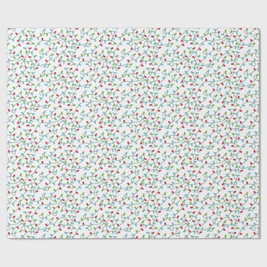 kerstlampje cadeaupapier (Vlak)