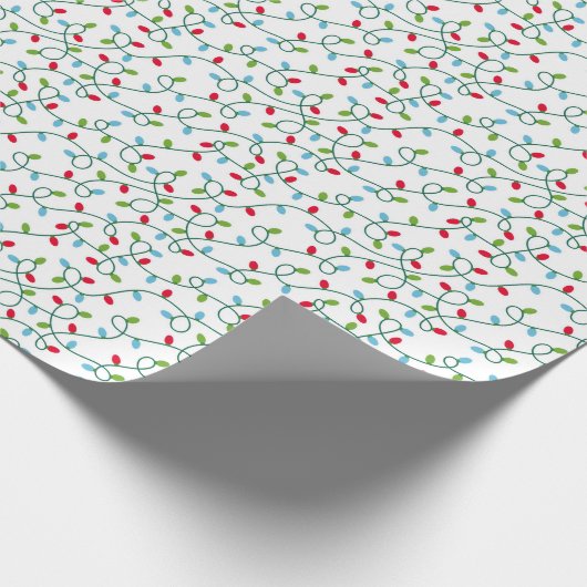 kerstlampje cadeaupapier (Hoek)