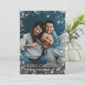 kerstlampje feestdagenkaart (Staand voorkant)