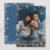 kerstlampje feestdagenkaart (Voorkant / Achterkant)