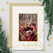 kerstlampje folie feestdagenkaart