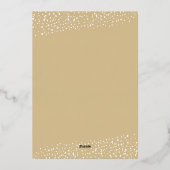 kerstlampje folie feestdagenkaart (Achterkant)