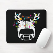 kerstlampje Football Helmet Fun Xmas Muismat (Met muis)
