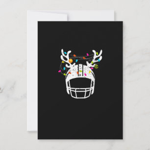 kerstlampje Football Helmet Funny Xmas Kaart