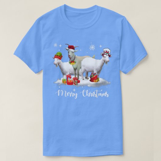 kerstlampje, geit XMas Pajama T-shirt (Design voorkant)