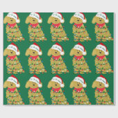 kerstlampje Goldendole Cadeaupapier (Vlak)