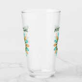 Kerstlampje in Oranje en blauw Glas (Links)