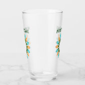 Kerstlampje in Oranje en blauw Glas (Rechts)