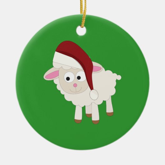 kerstlampje keramisch ornament (Voorkant)