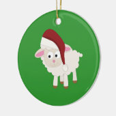 kerstlampje keramisch ornament (Links)