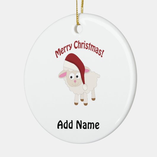 kerstlampje keramisch ornament (Links)