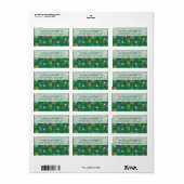kerstlampje label label middelste bovenste tekst (Full Sheet)