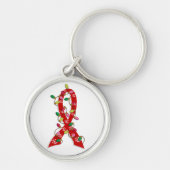 kerstlampje met bloedkanker sleutelhanger (Voorkant)