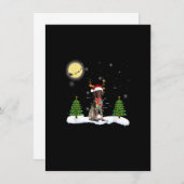 kerstlampje met Shorthaired pointer Kaart (Voorkant / Achterkant)