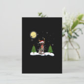 kerstlampje met Shorthaired pointer Kaart (Staand voorkant)