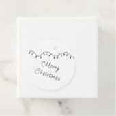 Kerstlampje Retro feestdag Bedankjes Labels (In situ)