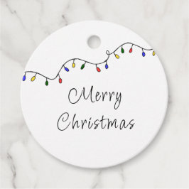 Kerstlampje Retro feestdag Bedankjes Labels