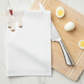 kerstlampje theedoek (Quarter Fold)