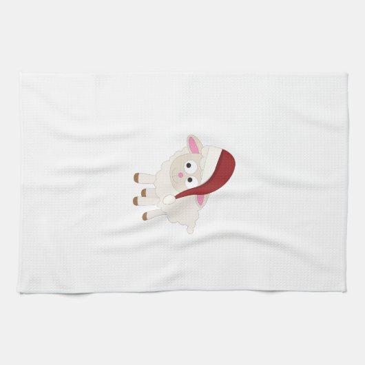 kerstlampje theedoek (Horizontaal)