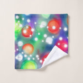 kerstlampjes bad handdoek (Wasdoekje)