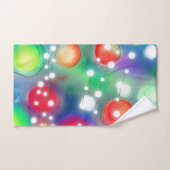 kerstlampjes bad handdoek (Handdoek)