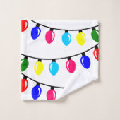 kerstlampjes bad handdoek (Wasdoekje)