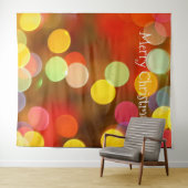 Kerstlampjes Bokeh Modern Photo Booth-achtergrond Wandkleed (In Situ (horizontaal))