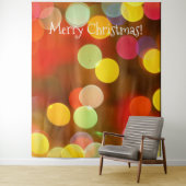 Kerstlampjes Bokeh Modern Photo Booth-achtergrond Wandkleed (In situ)