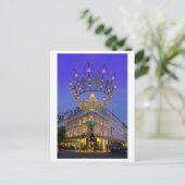 Kerstlampjes, Bond Street, Londen Briefkaart (Staand voorkant)