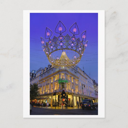 Kerstlampjes, Bond Street, Londen Briefkaart (Voorkant)