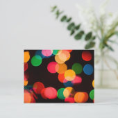 kerstlampjes briefkaart (Staand voorkant)