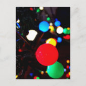 kerstlampjes briefkaart (Voorkant)