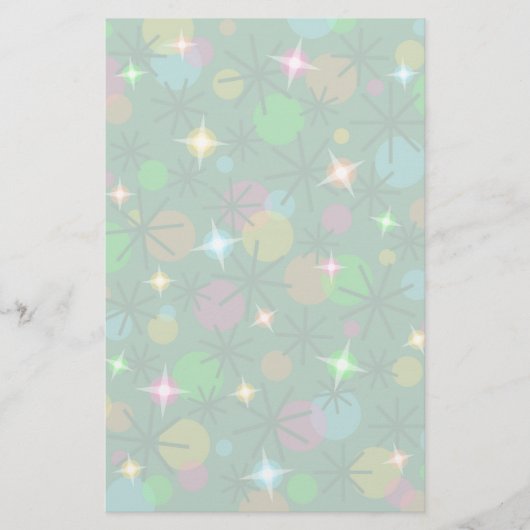 kerstlampjes briefpapier (Voorkant)