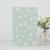 kerstlampjes briefpapier (Staand voorkant)
