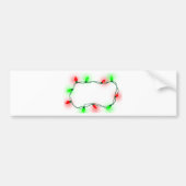 kerstlampjes bumpersticker (Voorkant)